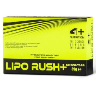 4+ Nutrition  Lipo Rush+ 60 cpr Termogenico Bruciagrassi con con Caffeina