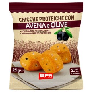 BPR NUTRITION CHICCHE PROTEICHE - AVENA E OLIVE - 1 conf da 25 g