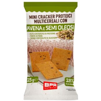 BPR NUTRITION MINI CRACKER PROTEICI - GUSTO AVENA E SEMI OLEOSI - 1 conf da 25 g