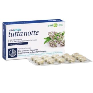 Bios Line Vitacalm Tutta Notte Melatonina - 30 cpr