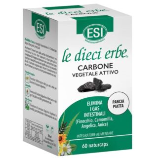 Esi Le Dieci erbe Carbone vegetale attivo - 60 naturcaps