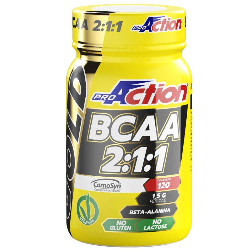 Proaction Gold Bcaa 2:1:1 + Beta Alanina - 120 cpr