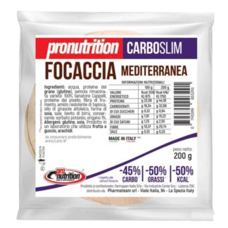 Pronutrition Carboslim Focaccia Mediterranea all'Origano - 200 g