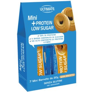 Ultimate Italia Mini +Protein Low Sugar - 7 barrette da 20 gr