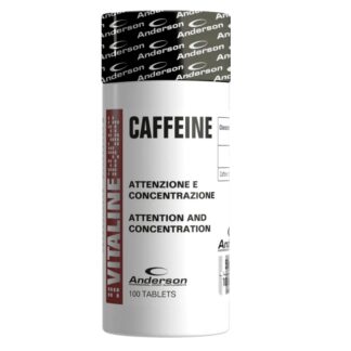 ANDERSON Caffeine 100 cpr. da 200 mg. di Pura Caffeina Energetico Metabolismo