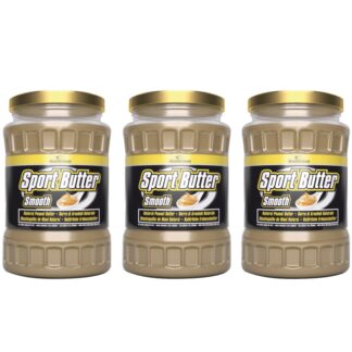 ANDERSON Sport Butter 3x510 Burro d' Arachidi Ricco di Proteine Omega 3 e Fibre