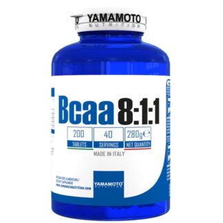 Bcaa 8:1:1 di YAMAMOTO NUTRITION con Vitamine B1 e B6 - 200 cpr - 40 dosi