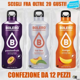 BOLERO Drink 12 pz Preparato istantaneo per Bevande Zero Carbo +  Stevia