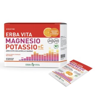 ERBA VITA MAGNESIO POTASSIO + VITAMINA C 20 buste