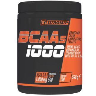 Eurosup BCAAs 1000mg 500 cpr Aminoacidi Ramificati da 1 g + Vitamine b1 b6