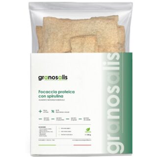 GRANOSALIS FOCACCIA PROTEICA CON ALGA SPIRULINA 200 gr