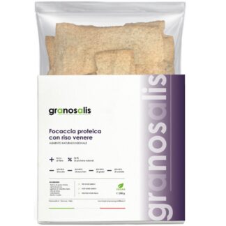 GRANOSALIS FOCACCIA PROTEICA CON RISO VENERE 200 gr