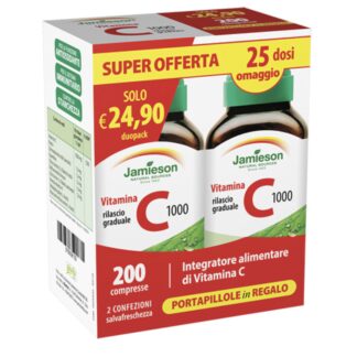 Jamieson C 1000 Timed Release Dual pack 2 x 100 cpr. Vitamina C a Rilascio Graduale