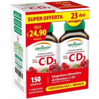 JAMIESON Vitamina C 500 + D3 DUOPACK  150 cpr  masticabili