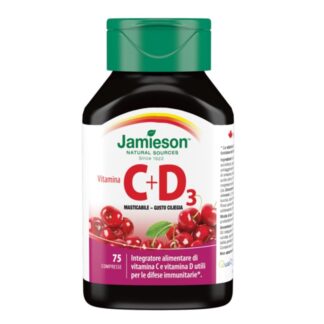 JAMIESON Vitamina C + D3 masticabile ciliegia 75 cpr