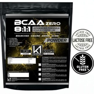 K1 Nutrition BCAA ZERO POWDER 8:1:1 500 gr Advanced Formula con Vitamina B6