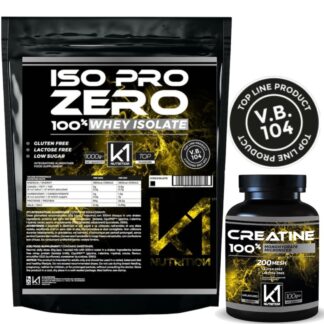 K1 Nutrition ISO PRO ZERO 1 KG Proteine Isolate GLUTEN FREE + 100 gr Creatina