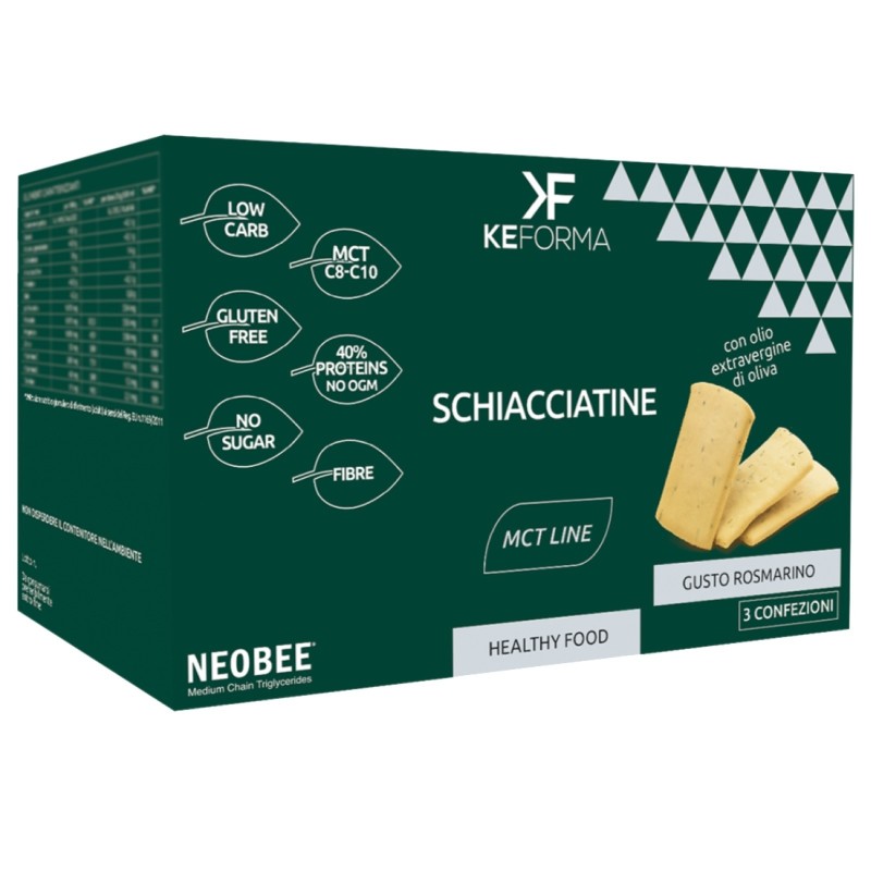 KEFORMA MCT SCHIACCIATINE 3 confezioni da 30 gr