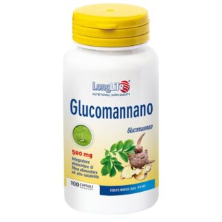 LONG LIFE GLUCOMANNANO 500 mg - 100 caps