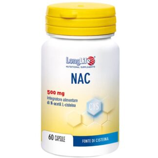 LONG LIFE NAC 500 mg - 60 caps