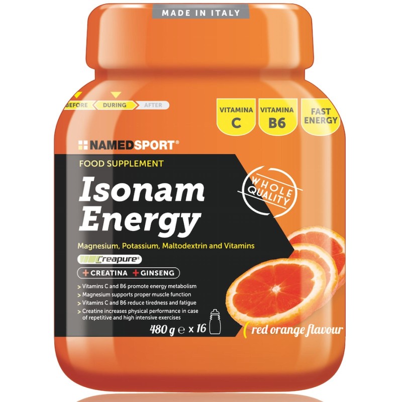 NAMED Isonam Energy 480g Isotonica Sali Minerali Magnesio Potassio Maltodestrine