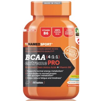 NAMED SPORT BCAA Extreme PRO 4:1:1 110cpr Aminoacidi Ramificati 411 con Vitamine