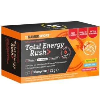 NAMED SPORT Total Energy Rush 60 cpr. Energetico con Taurina Niacina e Guarana'