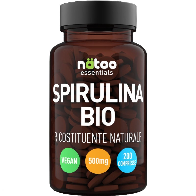 NATOO ESSENTIALS SPIRULINA BIO 500 - 200 cpr