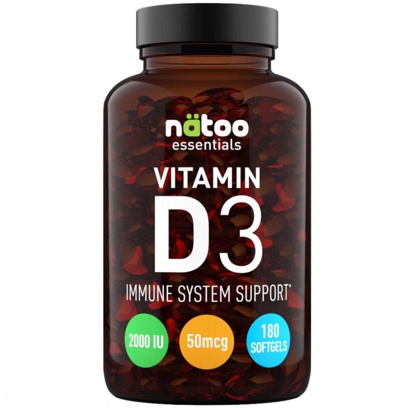 NATOO ESSENTIALS VITAMIN D3 - 180 SOFTGELS