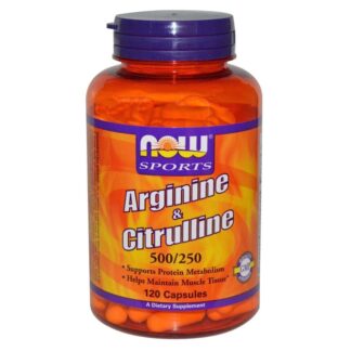 NOW FOODS Arginine e Citrulline 120 cps Aminoacidi Arginina Citrullina tonico GH