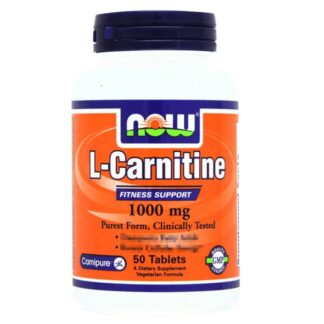 NOW FOODS Carnitine Tartrate 1000 mg 50 tabs Carnitina Tartrato da 1 gr.