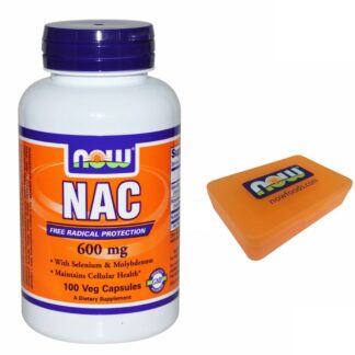 NOW FOODS  NAC 100 cps N-Acetil Cisteina 600mg  Selenio  Molibdeno ANTIOSSIDANTE