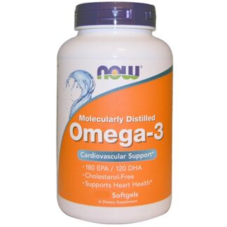 NOW FOODS Omega 3 200 Perle Olio DI Pesce EPA DHA no COLESTEROLO salute cuore