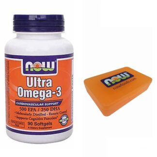 NOW FOODS Ultra Omega 3 90 perle Olio Pesce DHA EPA NO Colesterolo Salute Cuore