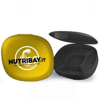 NUTRIBAY PILLBOX PORTA PILLOLE GIALLO 5 scomparti