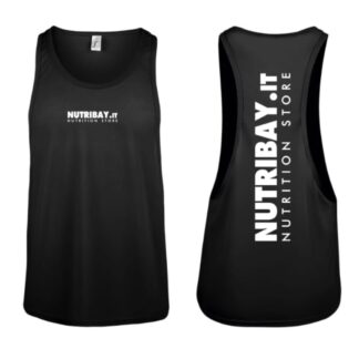 NUTRIBAY TOP TANK CANOTTIERA DA PALESTRA NERA