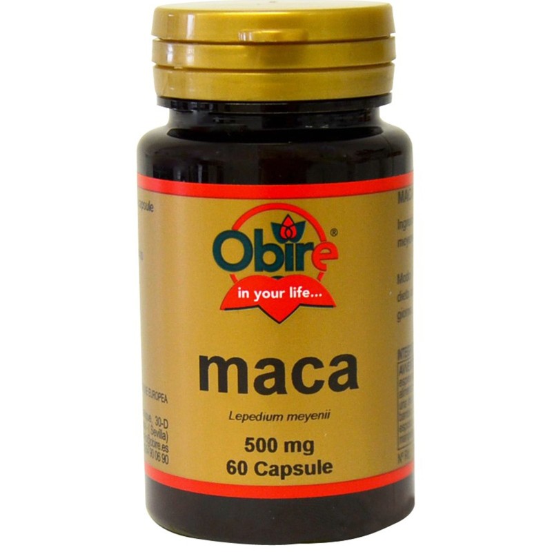 OBIRE MACA 60 caps Tonico Ginseng Peruviano tonico per Libido