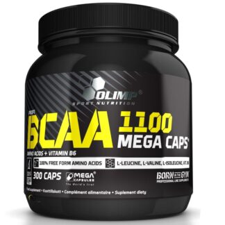 Olimp Bcaa Mega caps 1100 300 cps. Aminoacidi 2:1:1 ramificati con B6