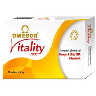 Omegor Vitality 30 perle Omega 3 alta concentrazione EPA DHA con Vitamina E