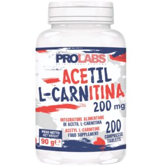 PROLABS Acetil L-Carnitina 200 cps da 200 mg. Carnitina Brucia Grassi Dimagrante