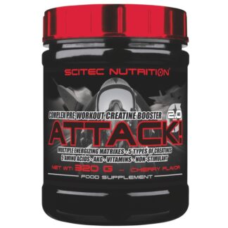 SCITEC ATTACK 2.0 320 gr  AMINOACIDI + CREATINA ARGININA AKG GLUTAMMINA
