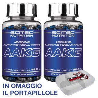 SCITEC NUTRITION Aakg 200 cps Arginina akg Aumento Erezione con Ossido Nitrico