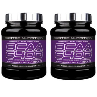 SCITEC NUTRITION BCAA 6400 375 x 2 Aminoacidi Ramificati 750 Compresse da 1 gr.