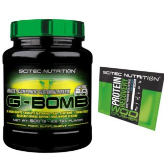 SCITEC NUTRITION G Bomb 500g. Glutammina  Acido Folico Bioperina Akg Alanina