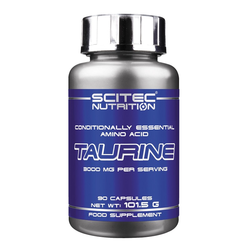 SCITEC NUTRITION Taurine 90 cps. Pure Taurina Aminoacidi Essenziali Energetico