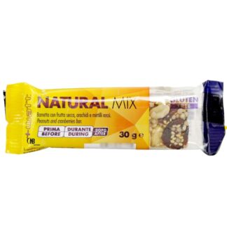 +WATT NATURAL MIX 24 Barrette Energetiche 30gr. con Mandorle Arachidi e Anacardi