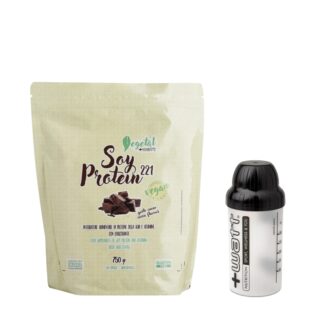 +WATT Soy Protein 221 Proteine Vegetali della Soia Vegane con Vitamine + Shaker