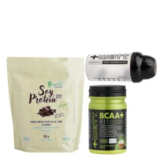 +WATT SOY PROTEINE 221 ISOLATE DELLA SOIA VEGETALI VEGANE + AMINOACIDI BCAA 811
