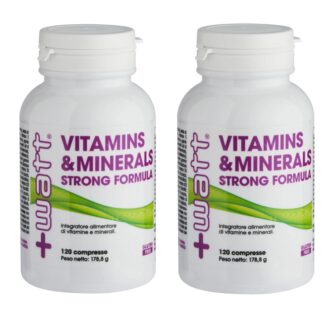 +WATT Vitamins & Minerals Strong formula 2x120 Vitamine e Minerali