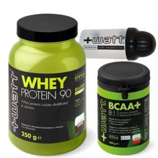 +WATT Whey 90 Proteine Siero del Latte Isolate + Aminoacidi 811 Kyowa + Shaker